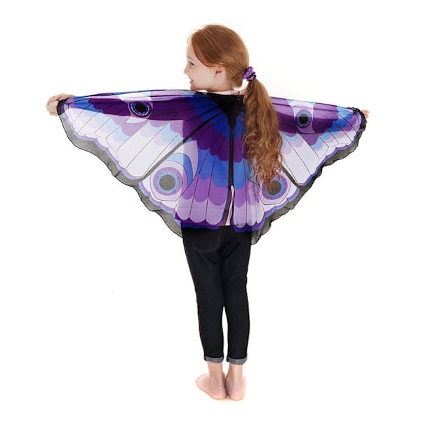 Sago prinsessa cosplay kostym Fjärilsvingar Sjal Cape Stola Barn Pojkar Flickor Halsduk Omlott accessoarer Style-5 One Size