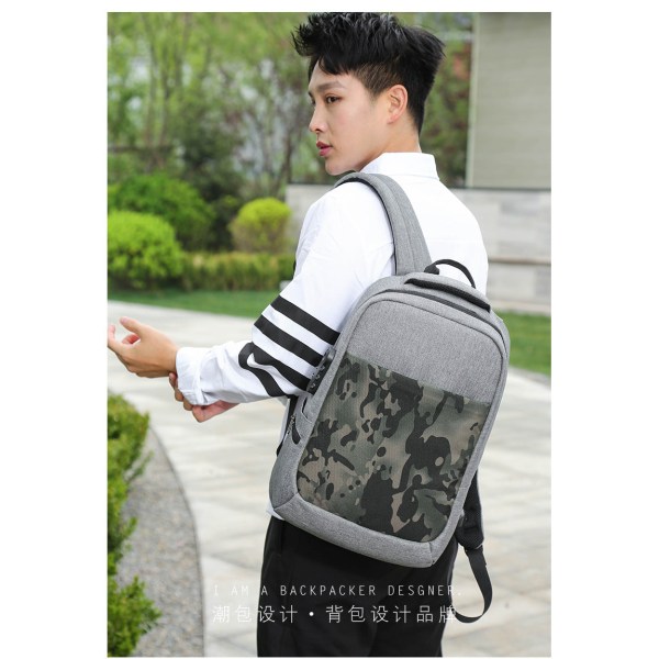 Sport Swagger -laukku, jossa on nylonmateriaalia oleva reppu, luotettavat laukut Light Grey