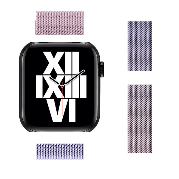 Klockarmband för Apple Watch iWatch Konvex huvud 20mm 8 gradient - taro pulver sand