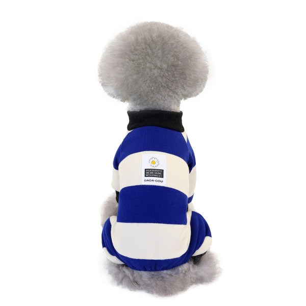 Höstens varma husdjurskläder Teddy liten hund Blue S