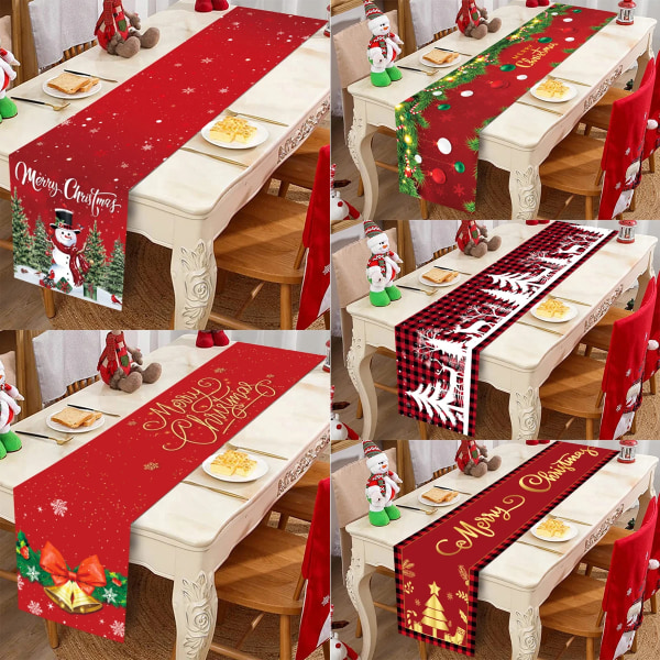 Julbordslöpare God Jul Dekorationer 2023 För Hem Duk Navidad Noel Kerst Julklappar Nyår 2024 Natal polyester 40 as picture