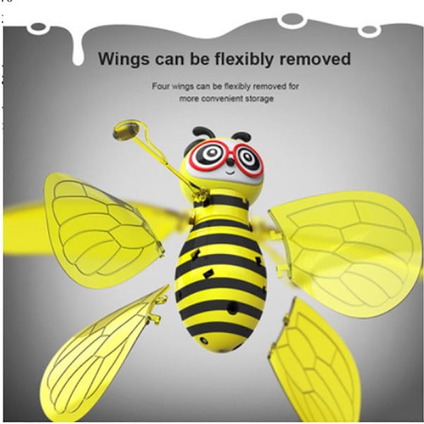 Mini Drönare Induktion med Hand Bi UFO Leksaker för Barn Bi Drönare Gåvor RC Helikopter Quadrocopter Drönare Induktion Fe Flygande Boll Yellow