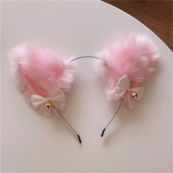 Kauniit naamiaiset Halloween kissankorvat päähine cosplay kissankorva anime juhlapuku kello päähine hiuspanta hiustarvikkeet style4