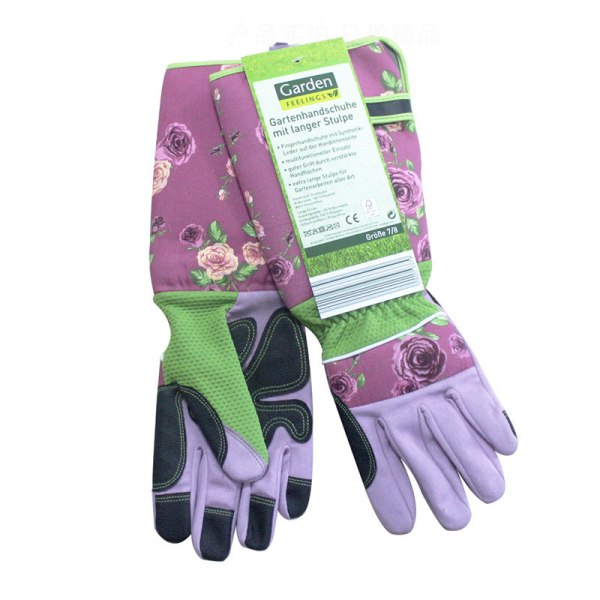 Hagehansker for kvinner, hagearbeid, arbeidsbeskyttelse, slitesterke, anti-kutt, anti-stikk, trimhansker Pink Average size