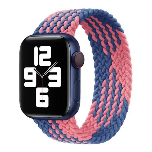 Klockarmband för Apple Watch iWatch 38/40/41mm S 135mm Z-mönster - blå rosa
