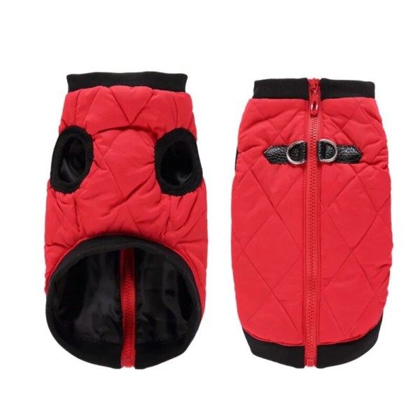 Vinter Husdjurskläder Varm Jacka Kappa Med Dragkedja Hundkläder Fritidskläder För Chihuahua Fransk Bulldog Outfits Blue L