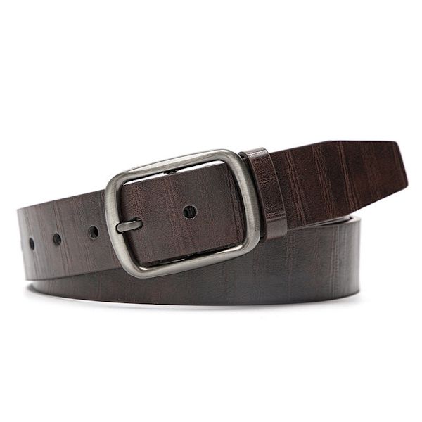 Bälte Herr Mode Casual Dekoration Jeans Rem Utomhus Legering Spänne Brett Bälte Herr 9009-coffee Length 120 width 3.8