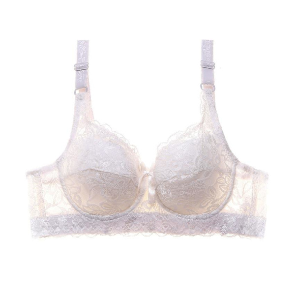Dame BH'er Push Up BH Sexet Sømløs Bralette Blondejustering Enkel Komfortabel White 44/100 B/C/D