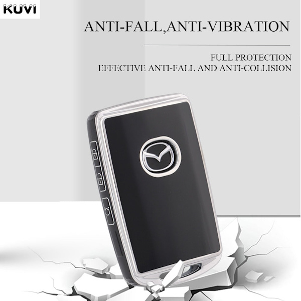 TPU Auton Avaimen Kotelo Kuori Mazda 3 Alexa CX30 CX-4 CX5 CX-5 CX8 CX-8 CX-30 CX9 CX-9 Suojus Avaimeton Black