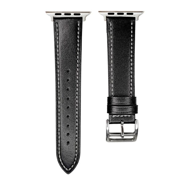 Klockarmband för Apple Watch iWatch 38/40/41 inklusive kontakt svart och vit tråd