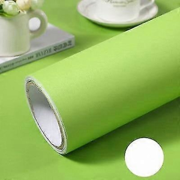 Itseliimautuva, vedenpitävä ja irrotettava vinyylitapetti Mattavihreä 40cm x 2m Matt Green 40cm x 2m