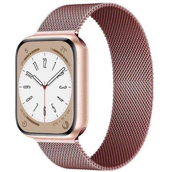Klockarmband för Apple Watch iWatch 38/40/41mm Rosapuder