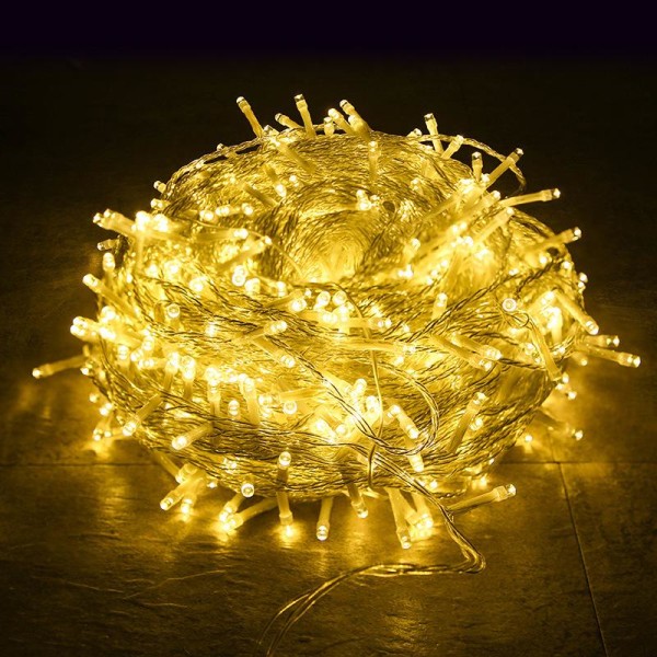 100LED Ljusslinga Jul Ljusslinga Julgran Nätkontakt Inomhus Utomhus Trädgård Fest Dekoration Multicolor EU Plug
