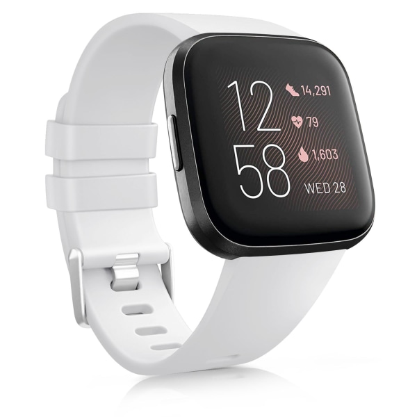 Korvaava ranneke Fitbit Versa 2 SE -rannekkeelle Silikoninen urheiluranneke Fitbit Versa Lite -rannekkeelle Älykellotarvike gold size S for versa 2