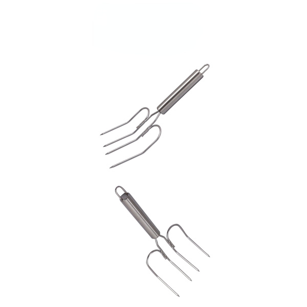 Kalkongaffel i rostfritt stål, grillgaffel för stekt kyckling, speciell grillgaffel, grilltillbehör, utomhusgrillverktyg Stainless steel roast chicken string