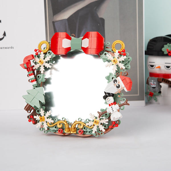 Julklapp Kreativa Juldekorationer Byggklossar Julgran Speldosa Musiklåda Ornament Fantasy Ocean-Music Box