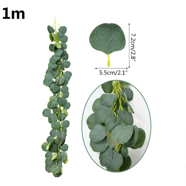 Kunstig Wisteria Blomster Ranke Efeu Blad Guirlande Silke Rose Blomster Rattan Snor Ranke Bryllupsbue Blomst Hjemmehave Dekoration B03-1pcs-peach