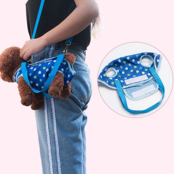 Husdjursbärare för små hundar Mysig Andningsbar Valp Katt Hundväskor Ryggsäck Utomhus Resa Husdjursslinga Chihuahua Husdjurstillbehör Blue XL