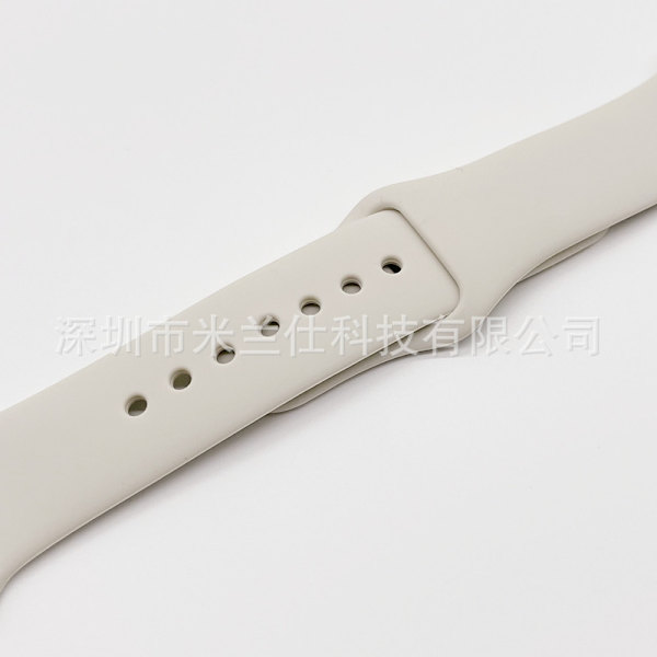 Klockarmband för Apple Watch iWatch 38/40/41/42mm-S10 Förlängd Storlek ML Kod 19 Rock Vit