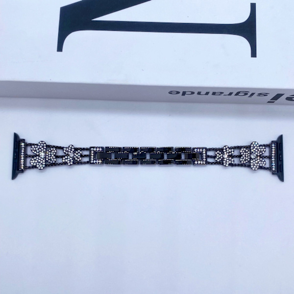 Kellon ranneke Apple Watch iWatch 42-44-45-49mm Musta