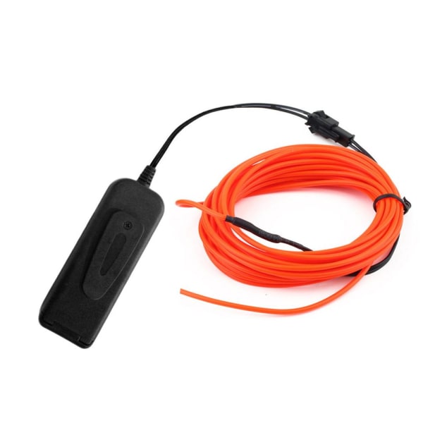 Glow EL Tråd Kabel LED Neon Jul Dansfest DIY Kostymer Kläder Ljusande Bil Ljus Dekoration Kläder Boll Rave 1m/3m/5m Ice blue 3M