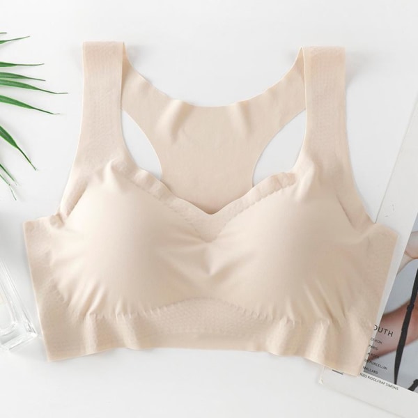 Seksikkäät syvään uurretut V-liivit naisille, langattomat rintaliivit, push-up-pehmustetut bralettet, saumattomat mukavat alusvaatteet, Femme Black M