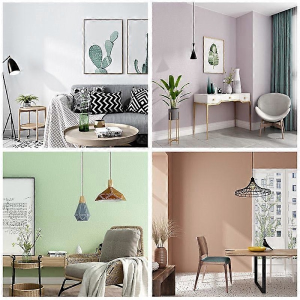 Itseliimautuva tapetti, yksivärinen tekstuuri, vinyylitapetti, harmaa Grey
