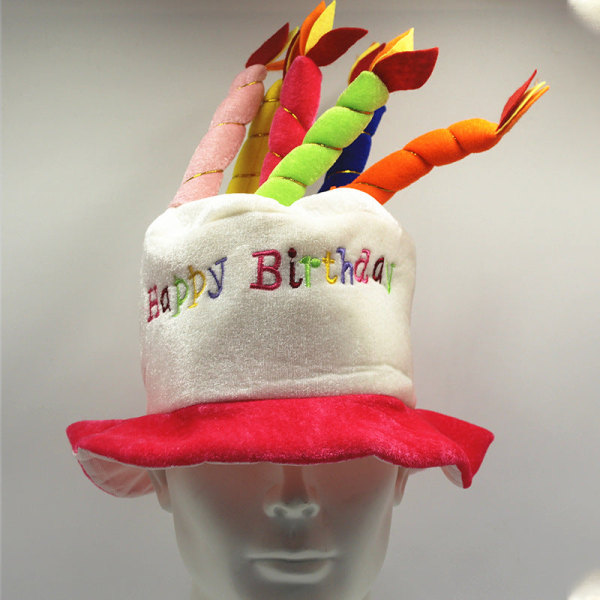 Julehat Juleferie Dekoration Hue Fødselsdagshat Fest Performance Rekvisitter Birthday hat 2 Average size