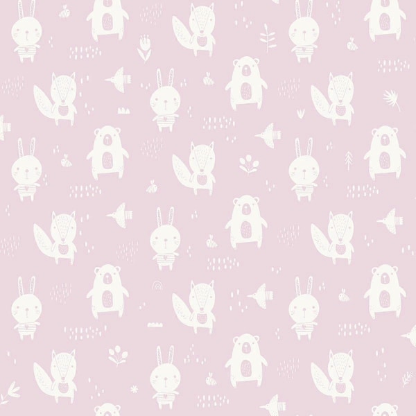 My Kingdom Little Critters Vaaleanpunainen Tapetti Muriva L91303