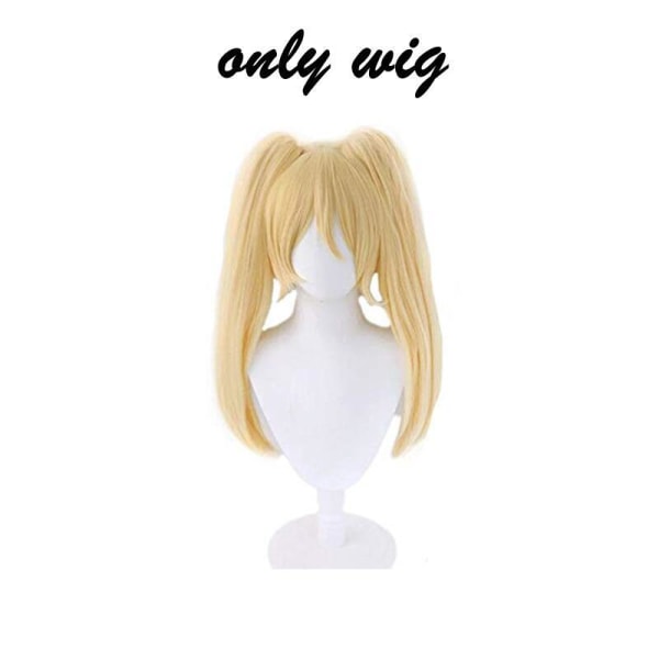 Danganronpa 2 Saionji Hiyoko Cosplay Kostume Kimono Dobbelt Hale Paryk Sæt Super Danganronpa Halloween Kostumer til Kvinder costume wig One Size