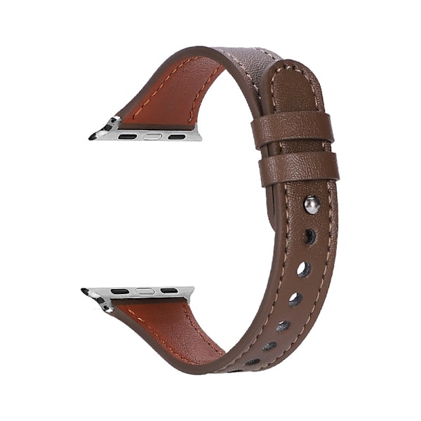 Kellon ranneke Apple Watch iWatch -kelloon, sopiva koko 42-44-45-49mm, karamelli Machi, kaksoisrengas, yksi naula, pieni vyötärö