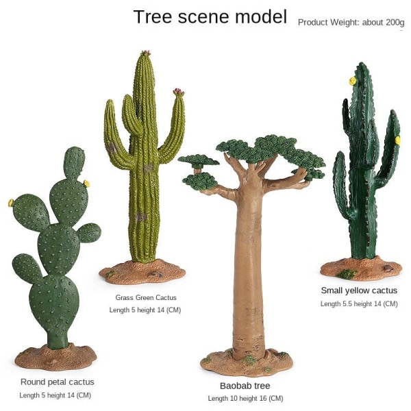 Mikromaisema Kasvikoriste Simulaatio Kaktus Baobab Omenapuu Kivikko Hiekkalaatikko Maisemakoriste Puumalli Desert coconut tree No. 2 [0.112KG]