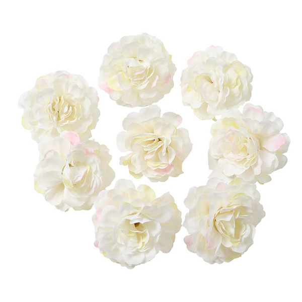 Kunstige Blomster 5CM Silke Rose Hoved Bryllup Sina Håndbuket Fest Hjem Have DIY Dekor Julegave Krans Scrapbooking random color 10pcs
