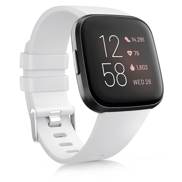 Watch för Fitbit Versa 2 SE-rem Silikon Sportarmband för Fitbit Versa Lite Armband Smartwatch Tillbehör black size S for versa 2