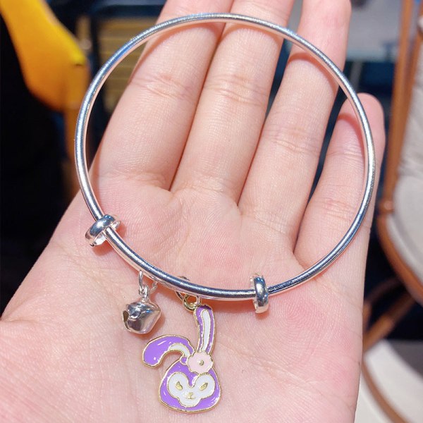 Tecknat Armband Litet Armband Par Flickvänner Tre-Personers Armband med Liten Gåva Student Smycken Pink Hello Kitty head bracelet