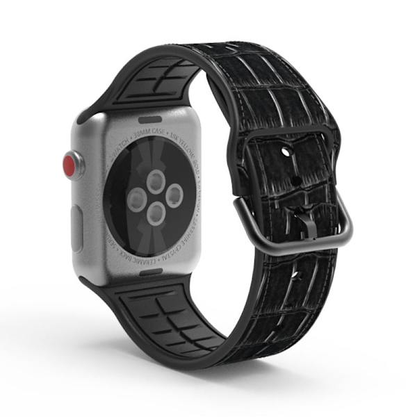 Läderarmband för Apple Watch och Apple Watch Single buckle cowhide Red Applicable to 38/40mm