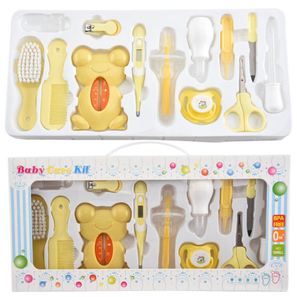 Babypleieprodukter, nesesuger, medisinmater, 13 tegneserie stoffpose sett, baby negl manikyr saks 13pcs2
