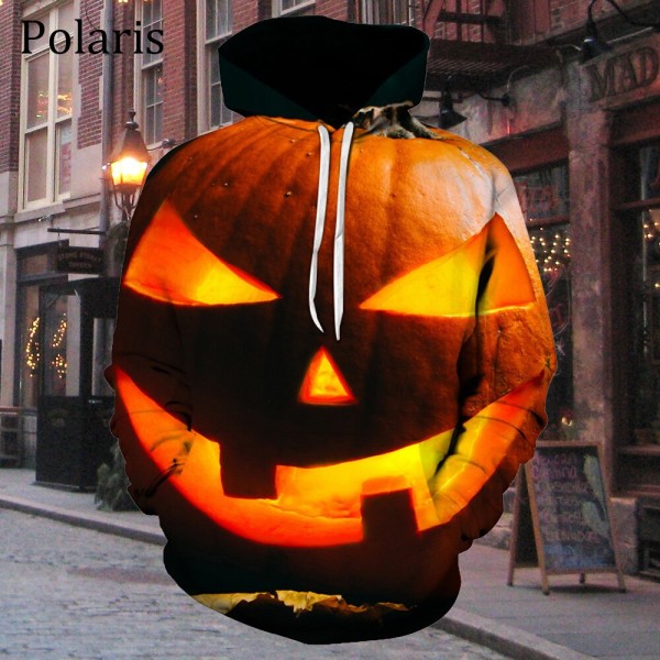 Halloween-huppari, pitkähihainen fleecepusero, kurpitsalyhty, kauhubat, naiset, miehet, lapset, lahjat Halloween-1 M