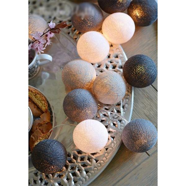 Ljusslinga LED Färgad Lampa Flicka Hjärta Romantisk Födelsedag Sovrum Rum Jul Ins Dekoration GenOptics Aura Essence Macaron-3 M 20 lamp battery 1.2；