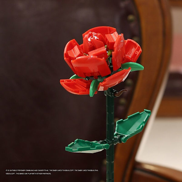 DIY Solsikker Tulipaner Roser Jasmin Planter Gypsophila Haver Romantiske Byggeklodser Klassisk Model Klodser Børnesæt Kits Legetøj Without Box12
