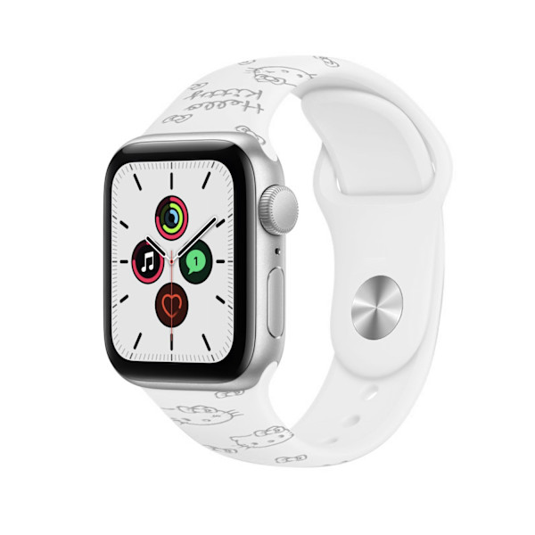 Klockarmband för Apple Watch iWatch 44/45 S1046mm/49mm universal Hello.Kitty vit