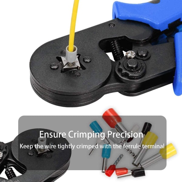 0,08-10mm Rörtångsklämmor Verktygsset Nytt 1200st Terminalklämmor Mini Elektrisk Tång HSC8 Precisionsklämsats Red plier and1200pcs