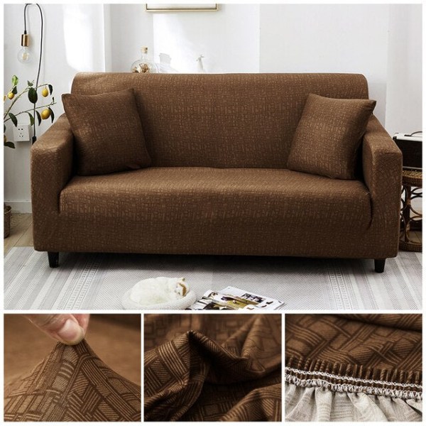 Elastisk sofabetræk med krydsmønster, strækbart all-inclusive sofabetræk til stue, sofabetræk til sofa og loveseat Color 13 3-seater 190-230cm