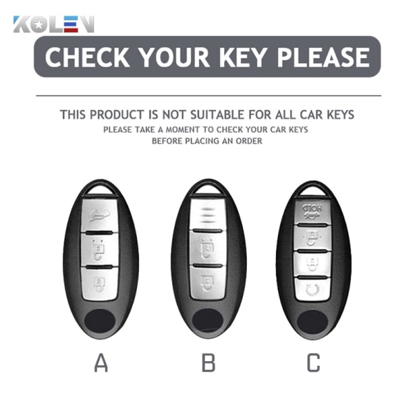TPU Bil Fjernbetjening Nøgle Etui Cover Skal Til Nissan Qashqai X-Trail T31 T32 Juke J10 J11 Tiida Altima Pathfinder Kicks Til Infiniti C Style Green