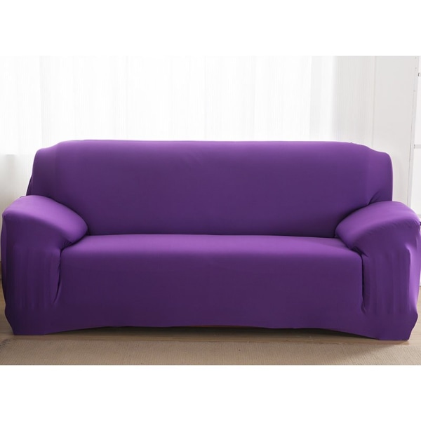 Slipcover ensfarvede sofabetræk til stue stræk slipcovers elastisk materiale sofabetræk hjørnesofabetræk dobbelt-sæde tre-sæde color 7 2-seater 145-185cm