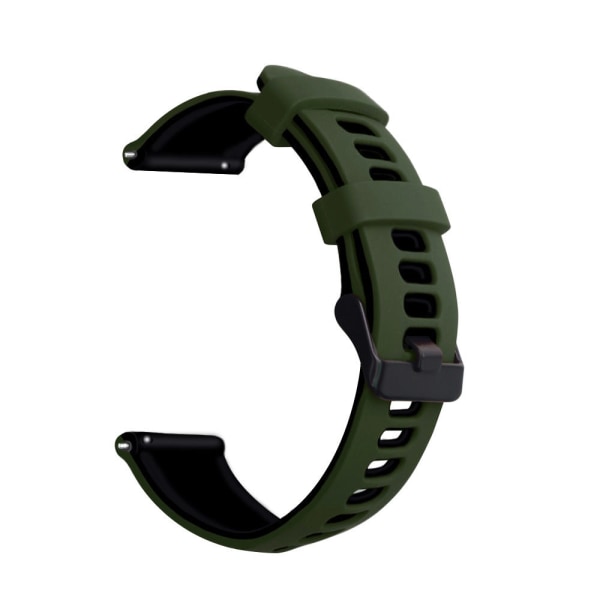 20/22mm Silikonarmband med två färger för Huawei GT2 Gaming 245 White outside and black inside 22mm