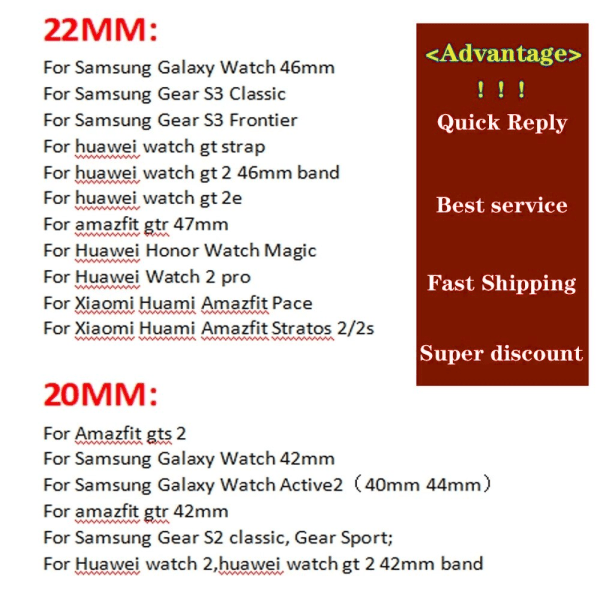 Silikonband för Samsung Active 2 band Gear S3 frontier armband Galaxy watch 3/46mm/42mm/Active 2 40mm 44mm band Orange 23 Galaxy watch 3 45mm