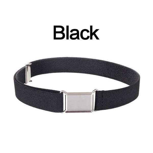 1 st Tillbehör Midjeband Legeringsspänne Justerbart Canvasbälte Elastiska Kläder Vardagligt Utomhus Black