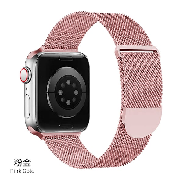 Klockarmband för Apple Watch iWatch 42/44/45/49/46mm universal rosapuder