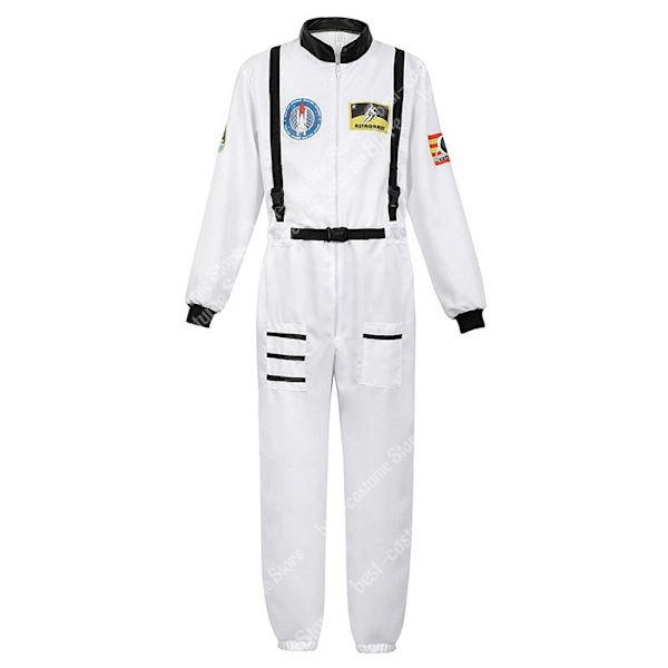 Astronaut Kostume Mænd Halloween Kostume til Kvinder Jumpsuits Astronautdragt Voksen Cosplay Kostumer men orange M